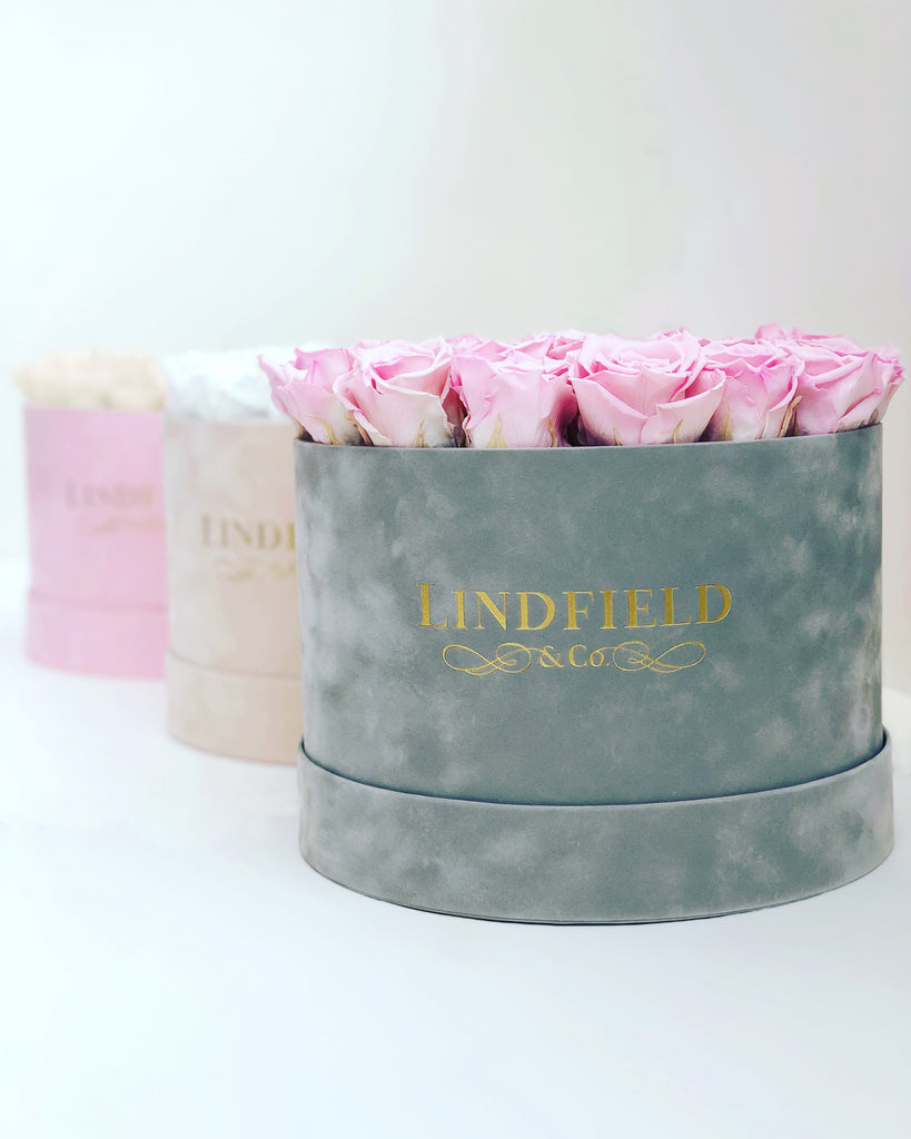 uedel Luxe Collection: long lasting preserved roses in a luxury hat box from Lindfield & Co Kent